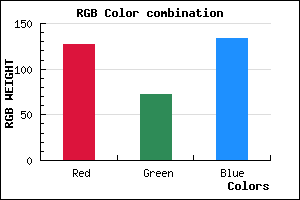 rgb background color #7F4886 mixer