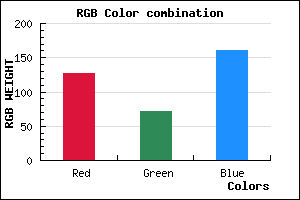 rgb background color #7F48A1 mixer