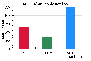 rgb background color #7F48F8 mixer