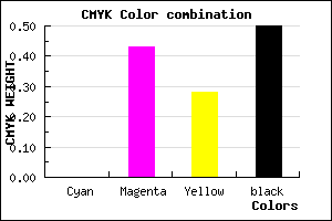 #7F485B color CMYK mixer