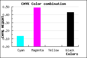 #7F4A92 color CMYK mixer