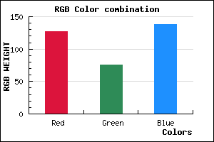 rgb background color #7F4C8A mixer