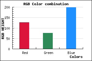rgb background color #7F4CC6 mixer