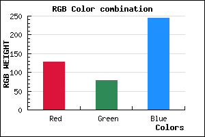 rgb background color #7F4FF5 mixer