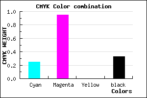 #7F08AA color CMYK mixer