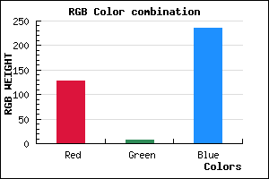 rgb background color #7F08EB mixer