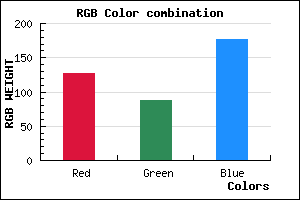 rgb background color #7F57B1 mixer