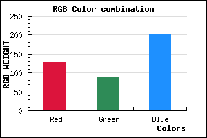 rgb background color #7F57CB mixer