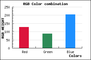 rgb background color #7F57CC mixer