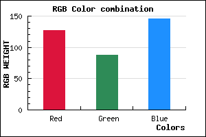 rgb background color #7F5892 mixer