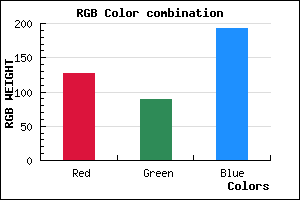 rgb background color #7F59C1 mixer