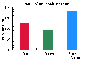rgb background color #7F5AB7 mixer