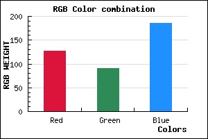 rgb background color #7F5AB9 mixer