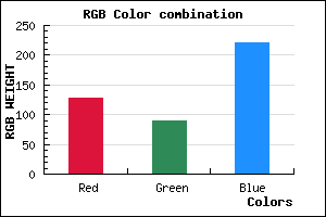 rgb background color #7F5ADC mixer