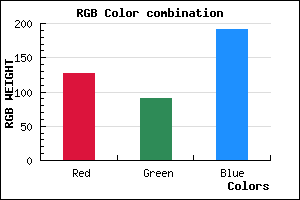 rgb background color #7F5BBF mixer