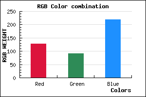 rgb background color #7F5BDB mixer