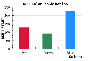 rgb background color #7F5BE5 mixer