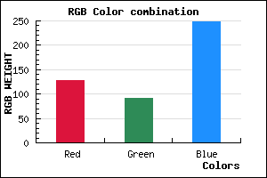 rgb background color #7F5BF8 mixer
