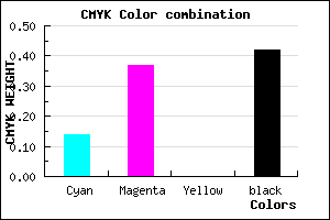 #7F5D93 color CMYK mixer