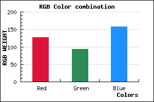 rgb background color #7F5D9D mixer