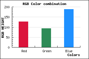 rgb background color #7F5DBD mixer