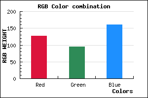 rgb background color #7F5FA1 mixer