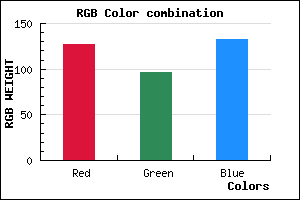 rgb background color #7F6084 mixer