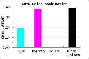#7F609C color CMYK mixer