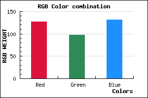rgb background color #7F6183 mixer