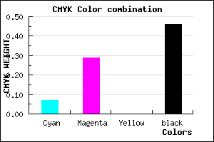 #7F6189 color CMYK mixer