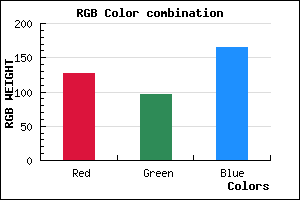 rgb background color #7F61A5 mixer