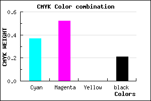 #7F61C9 color CMYK mixer