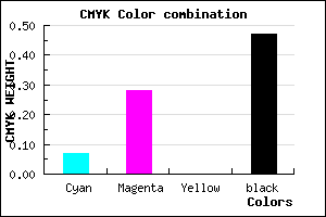 #7F6288 color CMYK mixer