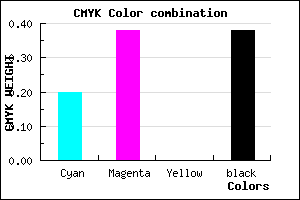 #7F629E color CMYK mixer
