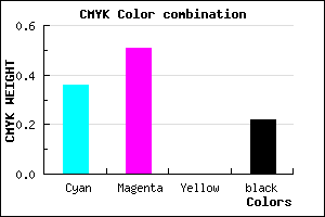 #7F62C7 color CMYK mixer