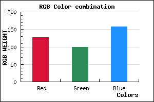 rgb background color #7F639D mixer
