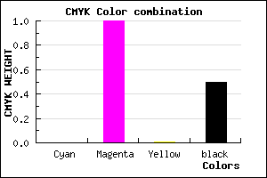#80007F color CMYK mixer