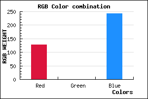rgb background color #8000F3 mixer