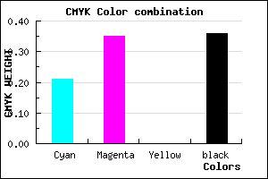 #806AA2 color CMYK mixer