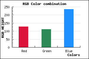 rgb background color #8070EC mixer