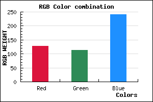 rgb background color #8072F0 mixer