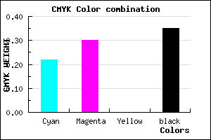 #8073A5 color CMYK mixer