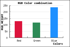 rgb background color #8074EC mixer