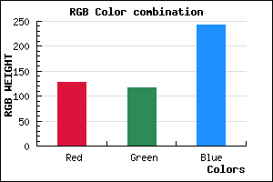 rgb background color #8074F2 mixer