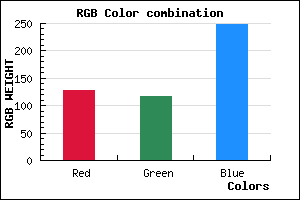 rgb background color #8074F8 mixer