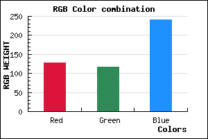 rgb background color #8075F1 mixer