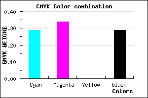 #8076B4 color CMYK mixer