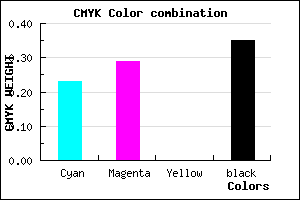 #8077A7 color CMYK mixer