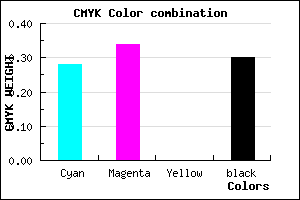 #8077B3 color CMYK mixer