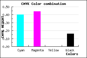 #8077D5 color CMYK mixer